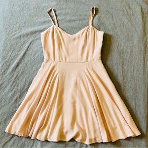 Aritzia Talula Light Pink A-Line Mini Dress Spaghetti Straps Size Small